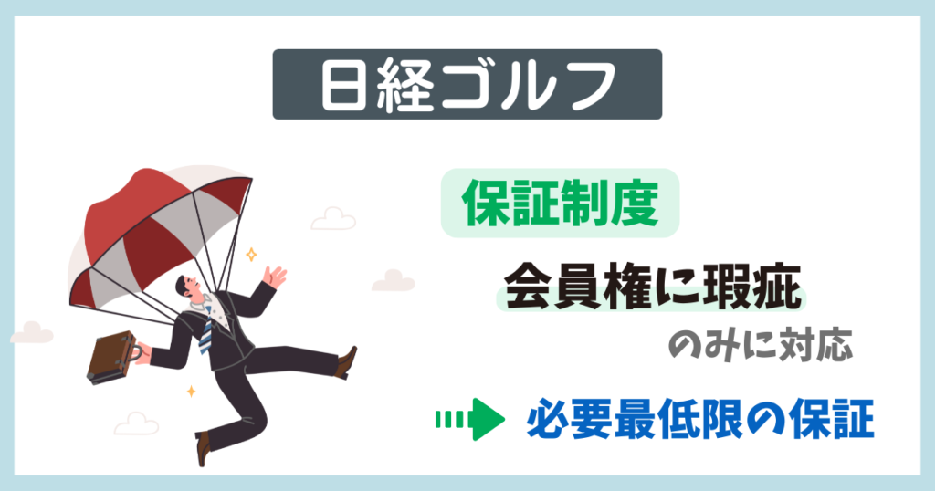 日経ゴルフの保証制度