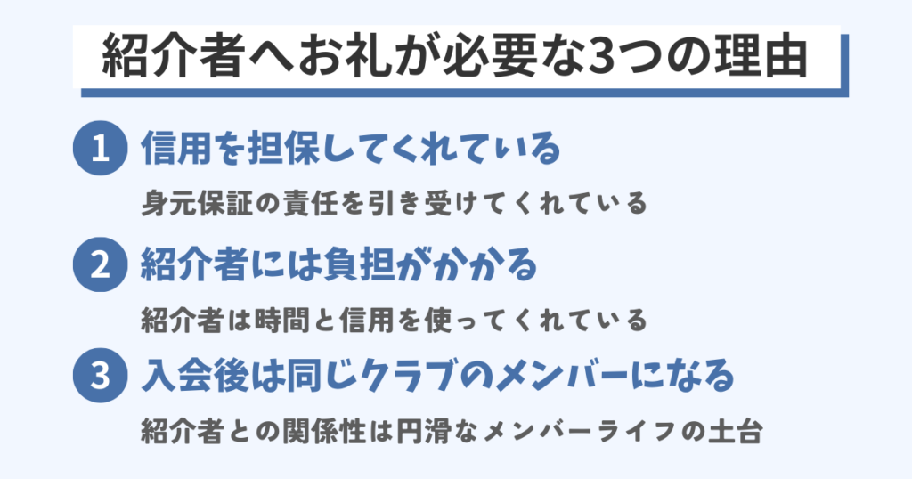 紹介者へお礼が必要な3つの理由