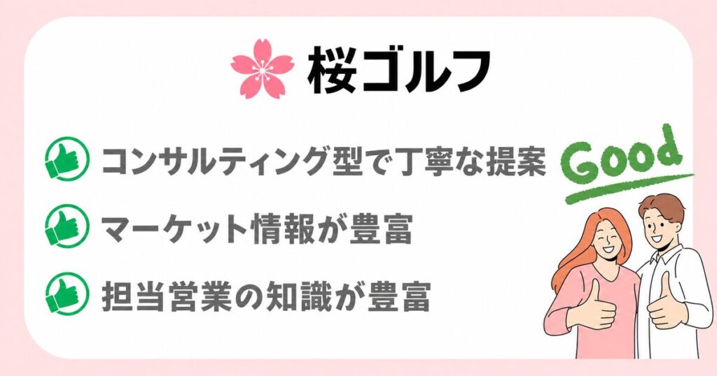 桜ゴルフの良い評判・メリット